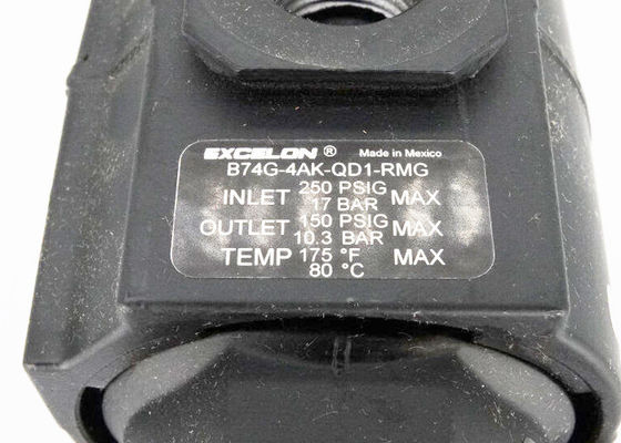 B74G-4AK-QD1-RMG Cuenco de filtro de metal con vidrio de visión con puertos PTF de media pulgada