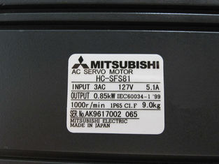 Mitsubishi AC Motor Industrial HC-SFS81 / HC-SFS81B Servomotor 0.85kw en stock