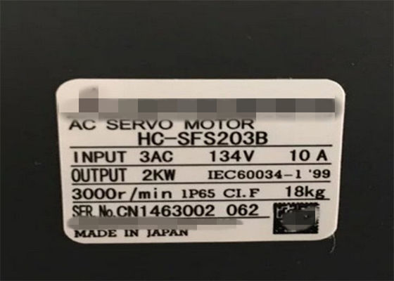 MITSUBISHI Melservo HC-SFS serie Motor de potencia de inercia media HC-SFS203B de Japón