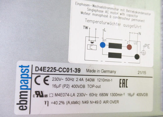 D4E225-CC01-39+WIRE 64114336 FAN KIT 230V 50/60HZ Nueva garantía