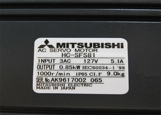 Mitsubishi Industrial Motor HC-SFS81 / HC-SFS81B AC Servo Motor 0.85kw en stock