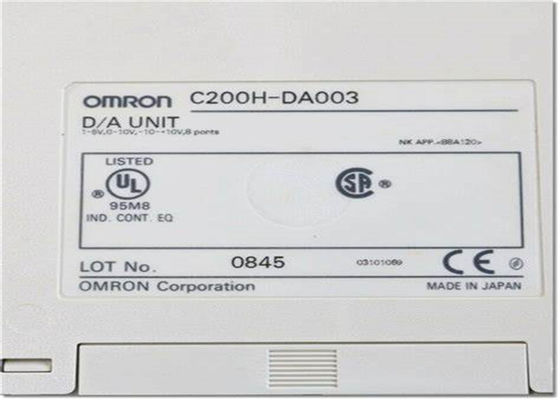 El módulo de salida analógica OMRON C200H-DA003 D/A 1-5V, 0-10V, -10-+10V, 8 puertos