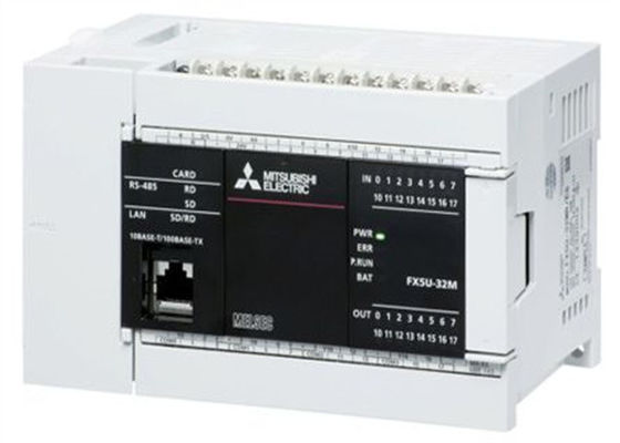 MÓDULO DE LA CPU DE MITSUBISHI FX5U-32MR/ES CON ENTRADAS INTEGRADAS DE LA ENTRADA-SALIDA 16 DIGITAL DE I/S 32