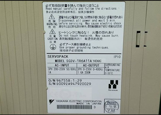 Yaskawa SGDV-1R6A11A AC Servo Amplificador 200W Nuevo en la caja