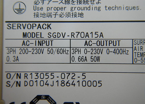 SGDV-R70A15A 200V Yaskawa Nuevo servo amplificador de CA en caja original