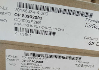 EMERSON DELTAV Tarjeta analógica VE4003S2B6 CE4003S2B6 16CH Fuente de alimentación redundante