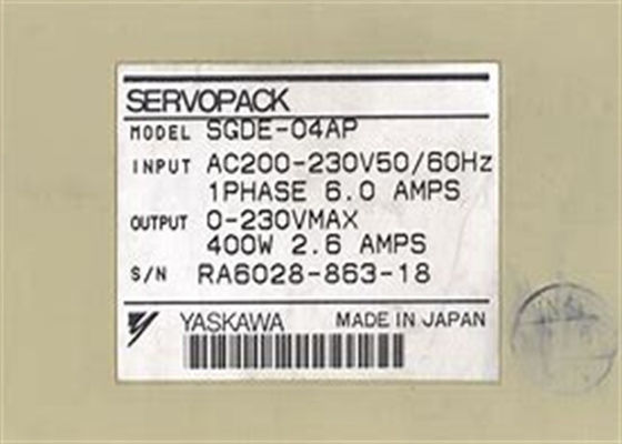 Marca Yaskawa AC Servo Amplificador SGDE-04AP Sigma Serie En Caja