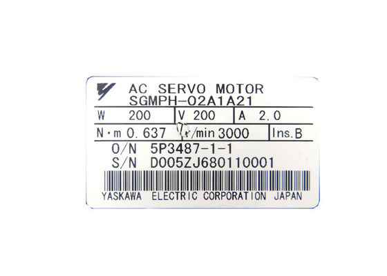 Yaskawa SGMPH-02A1A21 Servo motor industrial Nuevo y original
