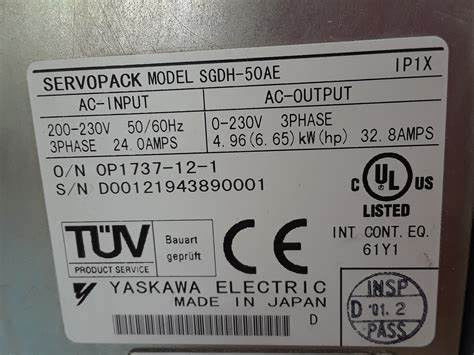 Nuevo motor de servo de Yaskawa SGDH-50AE Sigma en caja original