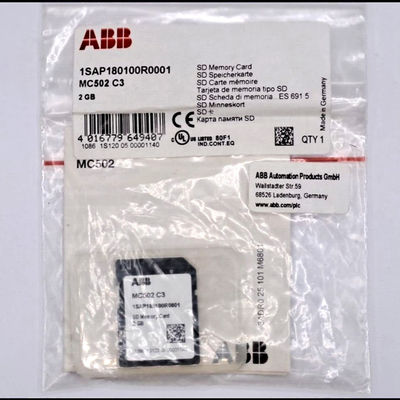 ABB MC502 1SAP180100R0001 AC500 Tarjeta de memoria SD PLC de automatización distribuida