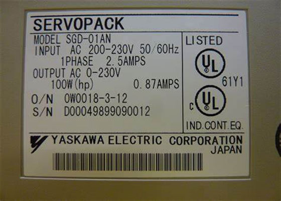 Marca Yaskawa SGD-01AN AC Servo Drives Nuevo Servopack original