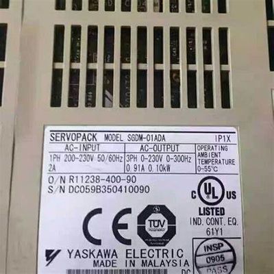 Yaskawa SGDM-02BD 100V Servo accionamiento de corriente alterna de 0.20kW monofase y control de posición