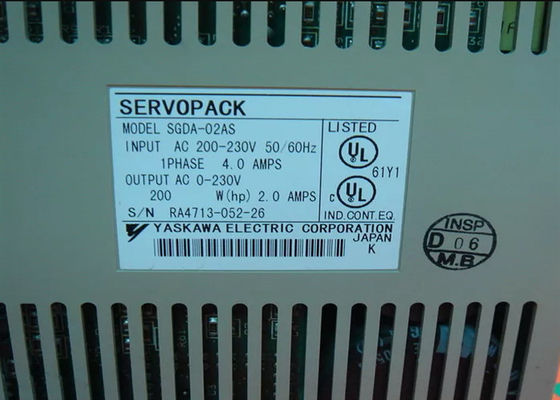 Servo amplificador de corriente alterna de 230 V Yaskawa SGDA-02AS Nuevo en la caja original