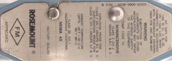 ROSEMOUNT 3051CG4A22A1AB4K5 Transmisor de presión 300PSI 10,5-55V-DC
