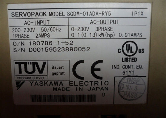 Yaskawa SGDM-01ADA-RY5 Japón marca Servo Drives Nuevo original