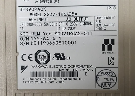 Yaskawa SGDV-1R6A25A 200v AC Servo Drives Nuevo y original