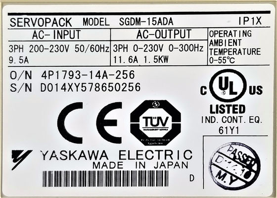 Yaskawa SGDM-15ADA 200V AC Servo Drives Nuevo en la caja original