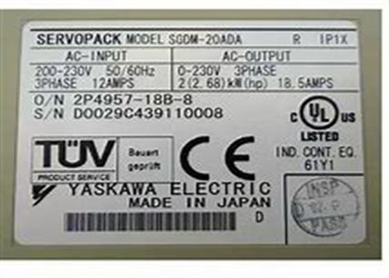 SGDM-20ADA Yaskawa Servo Drives Industry Nuevo en su versión original
