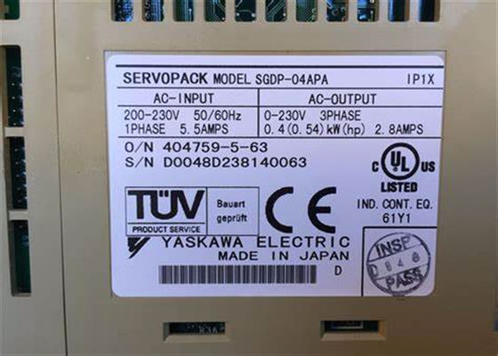 Yaskawa SGDP-04APA AC Servo Drives Nuevo producto de la industria original