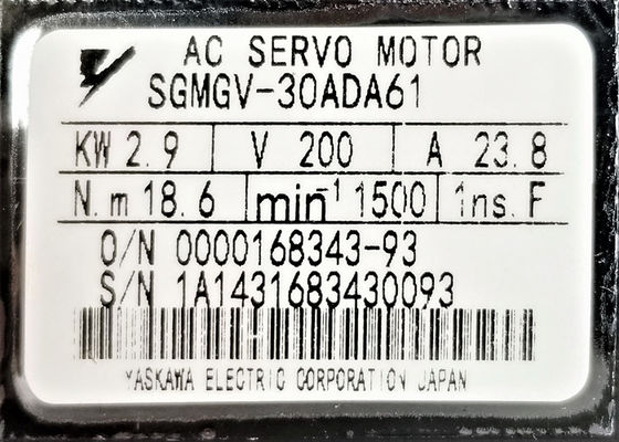 Yaskawa SGMGV-30ADA61 AC Servo Motor Nuevo en la caja original