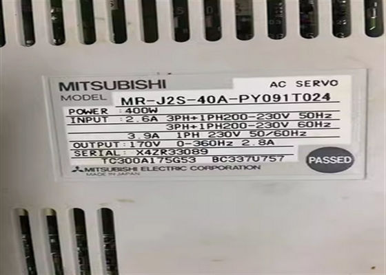Servomotor de alta torsión de corriente continua MR-J2S-40A-PY091 fabricado en Japón para maquinaria industrial
