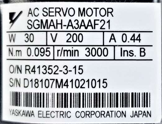 Yaskawa AC Servo Motor SGMAH-A3AAF21 Nuevo en la caja original