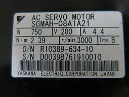 0.75kw Servomotor Industrial SGMPH-08A1A21 Nuevo y original