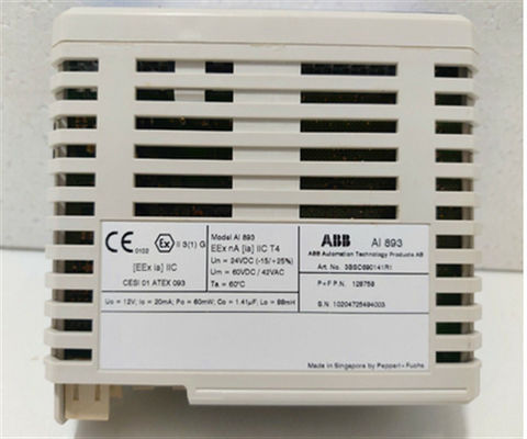 AI893 3BSC690141R1 Módulo de entrada analógica Módulo de suministro de energía redundante