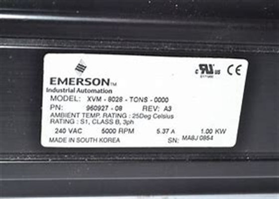 Emerson XVM-8028-TONS-0000 Servomotor de 1 kW Nuevo y original
