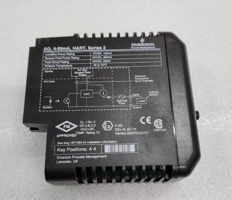 Emerson KL3022X1-BA1 Módulo de salida analógica DeltaV Difícil 4-20mA 12P2531X122