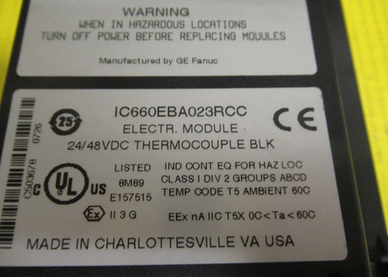 GE Fanuc IC660BBA023 6 circuitos de entrada, de 24 a 48 voltios de potencia de bloque de CC, -25 mV a 150 mV de mediciones de voltaje