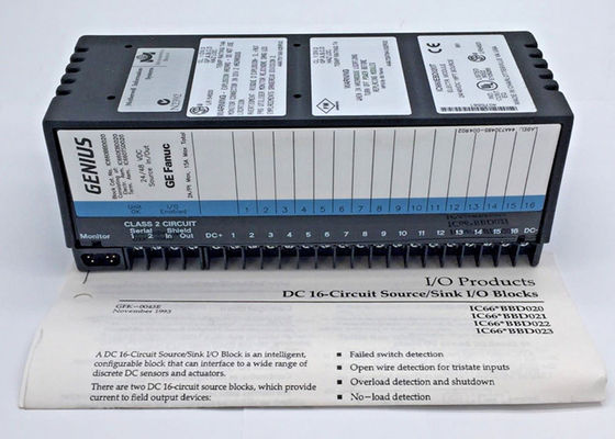 El IC660BBD020 es un Genius Block I/O, fabricado anteriormente por GE Fanuc, bajo Emerson Automation