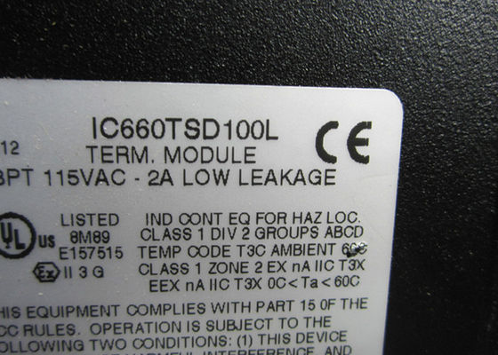 El conjunto terminal GE Fanuc IC660TSD100 es fabricado por GE Fanuc, 32 a 140 grados Fahrenheit