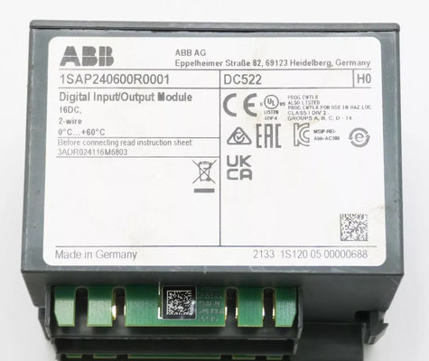 PLC 24V Digital IO Modulo DC522 1SAP240600R0001 ABB Nuevo en su totalidad