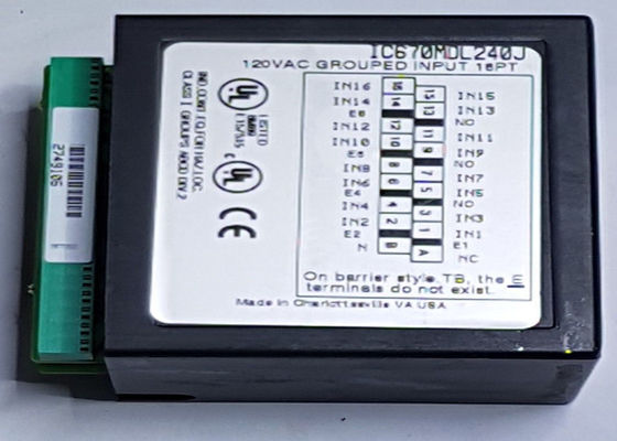 IC670MDL240 es un módulo de entrada discreto de 16 puntos de la serie de control de campo de GE Fanuc