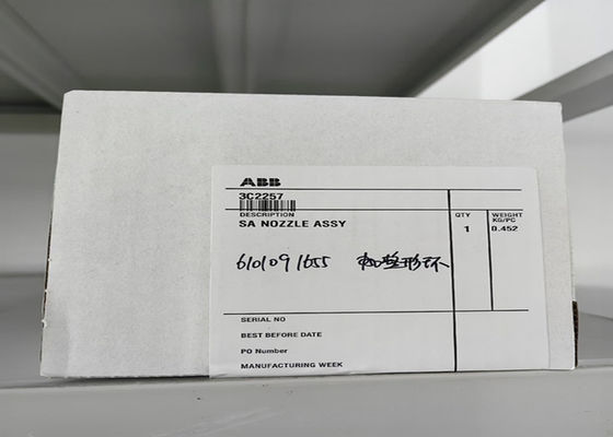 ABB 3C2257, SA NOZZLE ASSY,País de origen es Japón, piezas de repuesto,Peso neto del producto es 0,452 kg
