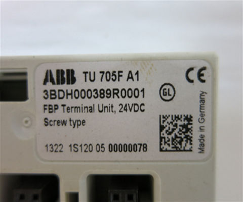 La unidad de terminales de la FBP 24 VDC ABB