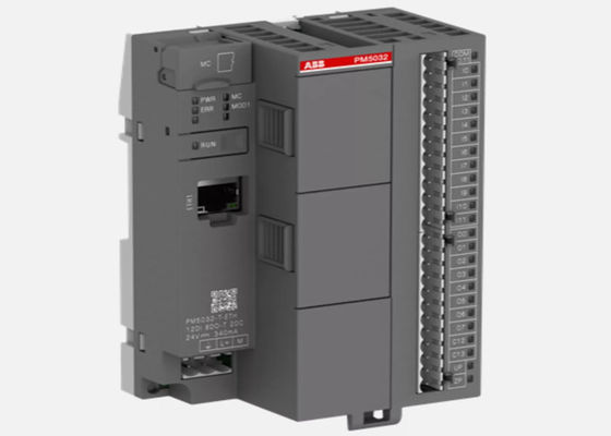 Módulo de procesador ABB PM5032-T-ETH. Memoria de 2 MB. 12 DI 24VDC. 8 DO 24VDC 0.5A. 2 DC 24VDC.