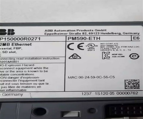 ABB PM590-ETH 1SAP150000R0271 Controlador lógico programable