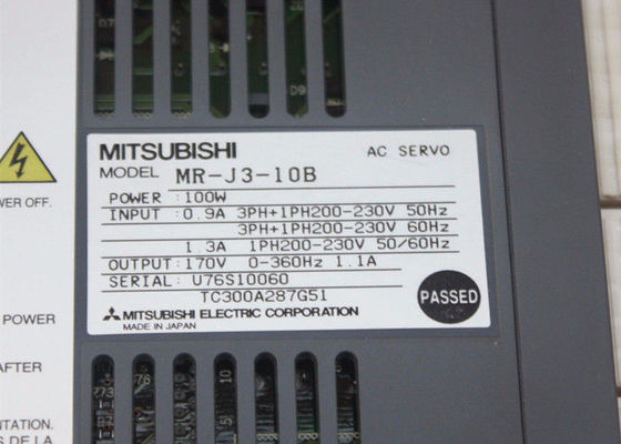 Amplificador servo industrial 100W de la impulsión de la CA de la serie MR-J3-10B de Mitsubishi Electric MELSERVO MR-J3