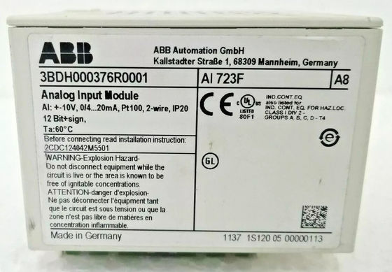 ABB AI 723F módulo de entrada digital analógica caja original nueva