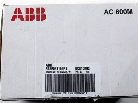 3BSE031155R1 BC810K02 Módulo de comunicación ABB Caja original nueva