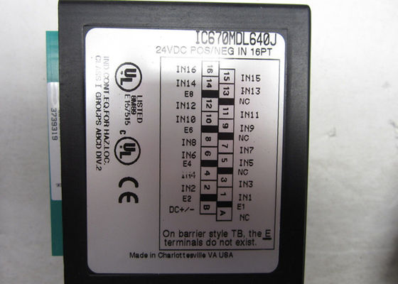 El IC670MDL640 es un módulo de entrada discreto de 16 puntos de la serie de control de campo de GE Fanuc