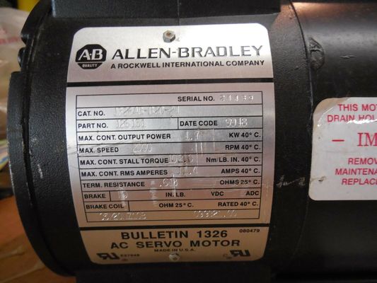 Servomotores de la serie AB 1326AB-B2C-21 Torque Plus para el servomotor CA 1391-DES