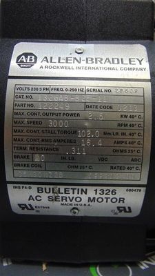 Servomotores AC AB 1326AB-B2E-11 versátiles para diversas necesidades industriales