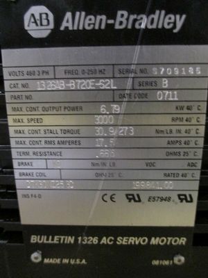 AB 1326AB-B720E-S2L Servomotor giratorio para un control preciso y suave del movimiento