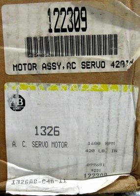 Servomotores de la serie AB 1326AB-C4B-11 Torque Plus para el servomotor CA 1391-DES