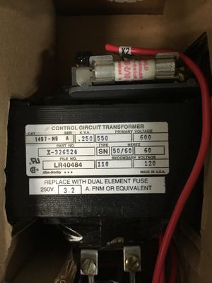 Transformadores de circuito de control AB 1497-N9 con certificación CE