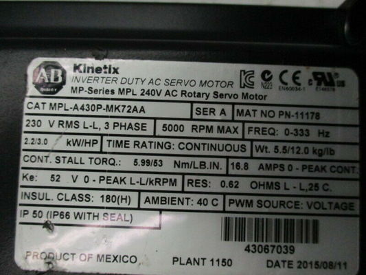 2000W Servo Drives industriales con protocolo Ethernet para el montaje de paneles