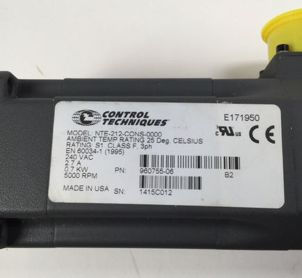Técnicas de control de Emerson NTE-212-CONS-0000 Servomotor 240VAC 0,7 kW 5000 rpm